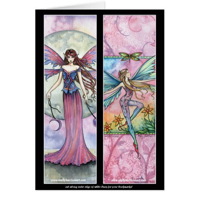Fairy Bookmarks Card by Molly Harrison (Front)