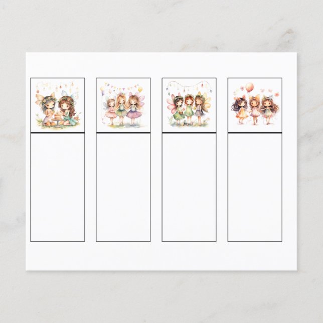 Fairy Bookmarks Set 2 (Front)