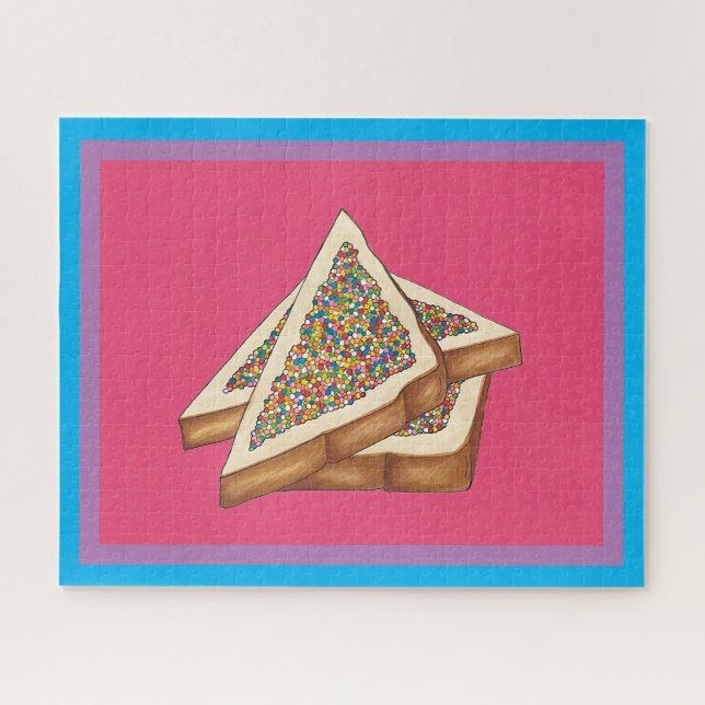 Fairy Bread Hundreds and Thousands Australian Food Jigsaw Puzzle (Horizontal)