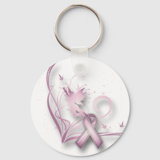 Fairy Breast Cancer Keychain (Front)
