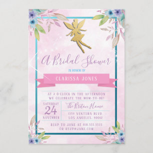 Fairy Bridal Shower Invitation