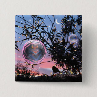Fairy Bubble! 15 Cm Square Badge