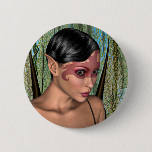 Fairy Butterfly 6 Cm Round Badge