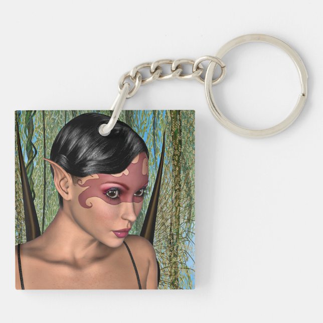 Fairy Butterfly Key Ring (Back)