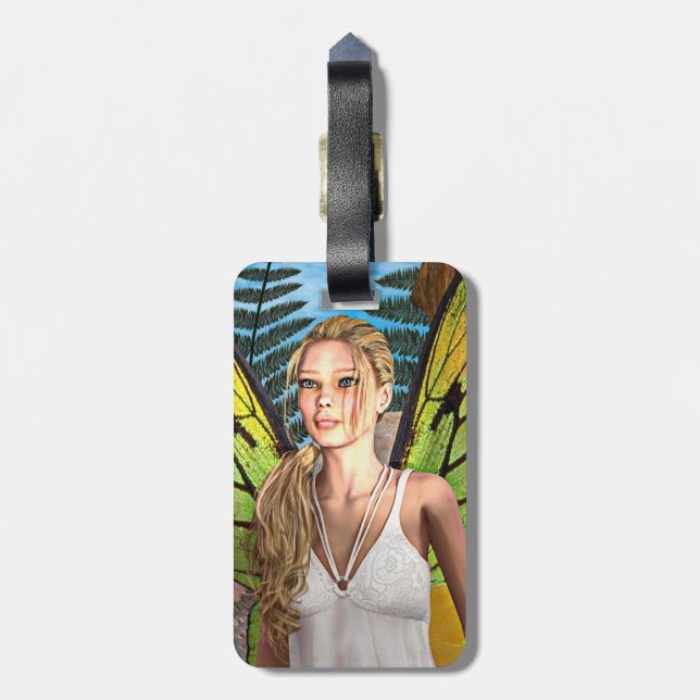 Fairy Butterfly Luggage Tag (Back Vertical)