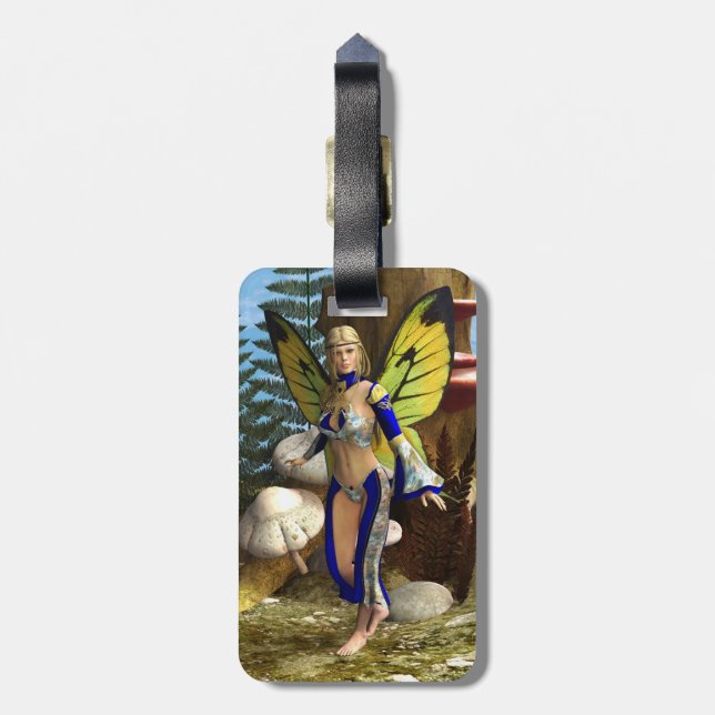 Fairy Butterfly Luggage Tag (Back Vertical)