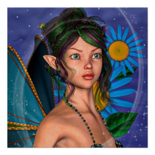 Fairy Butterfly Poster