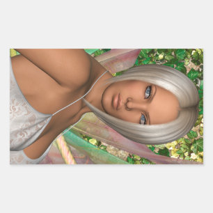 Fairy Butterfly Rectangular Sticker