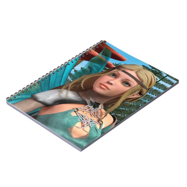 Fairy Butterfly Spiral Notebook (Left Side)