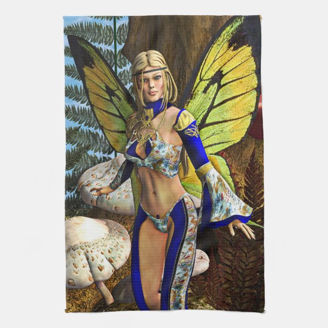 Fairy Butterfly Tea Towel (Vertical)