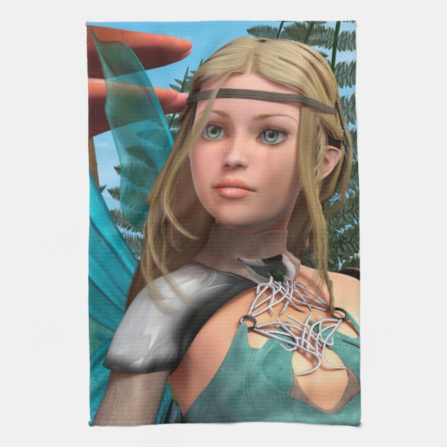 Fairy Butterfly Tea Towel (Vertical)