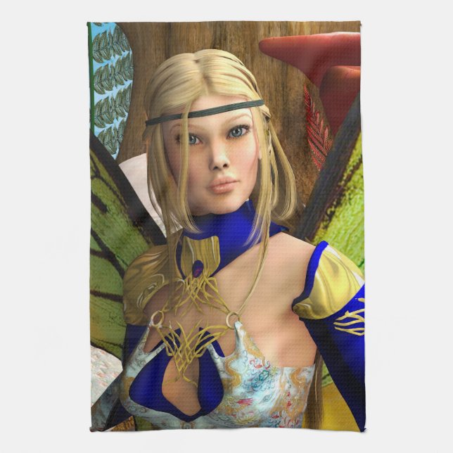 Fairy Butterfly Tea Towel (Vertical)