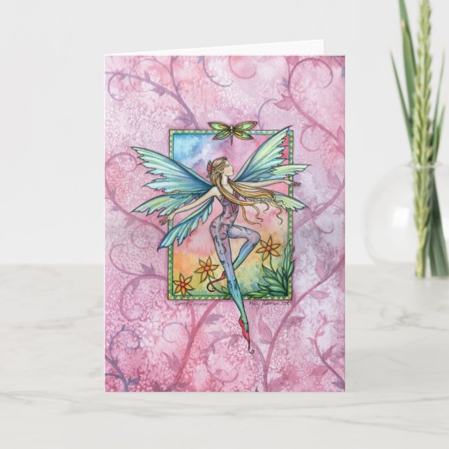 Fairy Card 'Spring Jubilation' by Molly Harrison (Front)