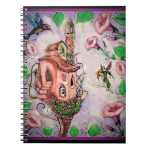 Fairy Castle with Hummingbird Notebook