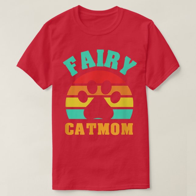Fairy Cat Mum Funny Cat  T-Shirt (Design Front)