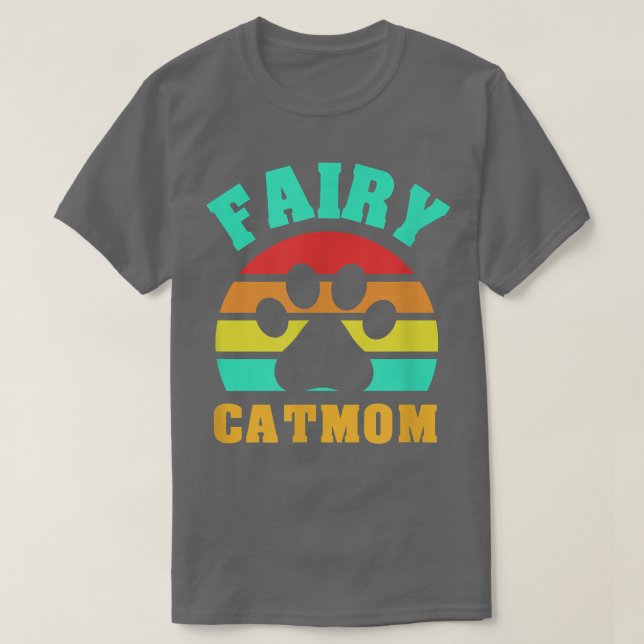 Fairy Cat Mum Funny Cat  T-Shirt (Design Front)