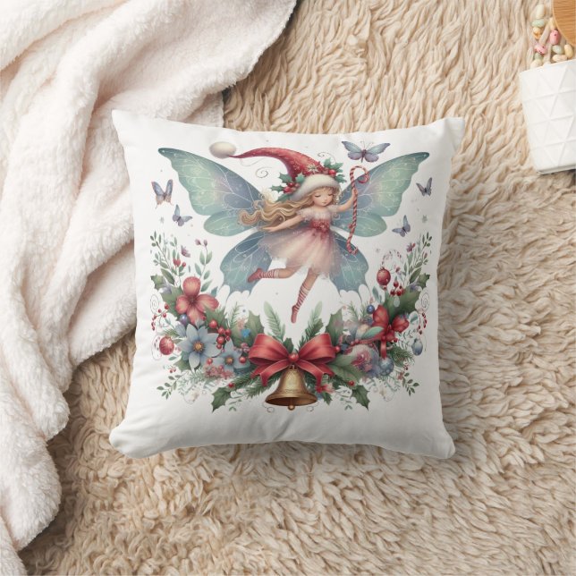 Fairy Christmas Butterfly  Cushion (Blanket)