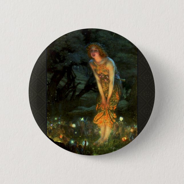Fairy Circle Fairies Midsummer Eve 6 Cm Round Badge (Front)