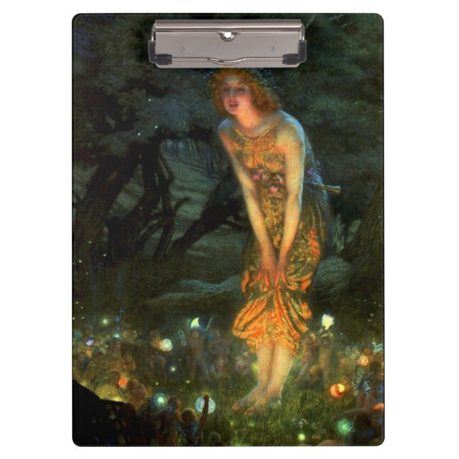 Fairy Circle Fairies Midsummer Eve Clipboard (Front)