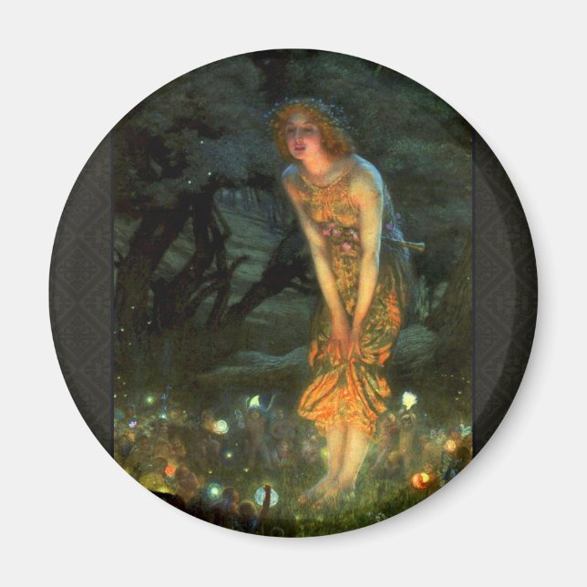 Fairy Circle Fairies Midsummer Eve Magnet (Front)