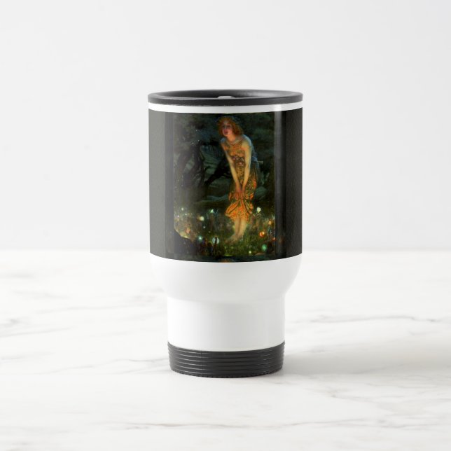Fairy Circle Fairies Midsummer Eve Travel Mug (Center)