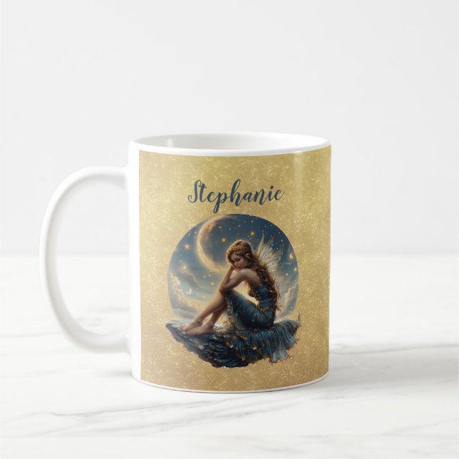 Fairy Coffee Mug with Fairies Whimsical Art (Left)