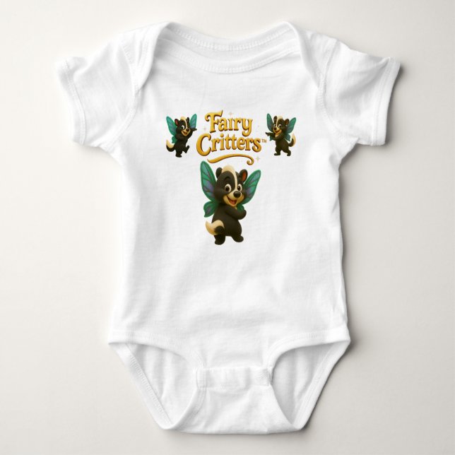 Fairy Critters™ Fairy Skunk Lil Stinker Baby Bodysuit (Front)
