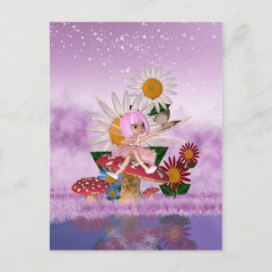Fairy Digital Art Post Card - Cute Postcard