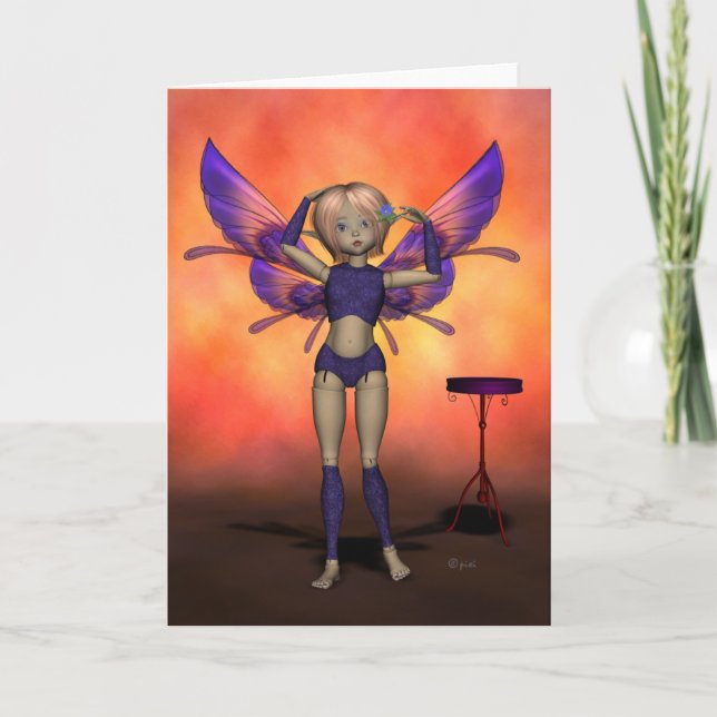 Fairy Doll Phoebe - Greeting Card (Front)