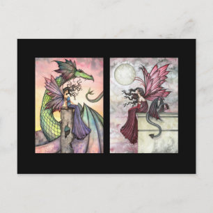 Fairy Dragon ACEO Cards by Molly Harrison