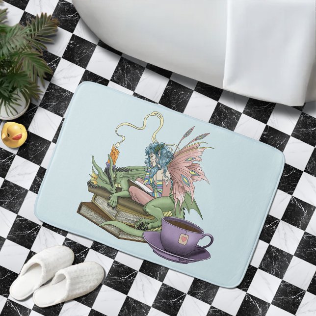 Fairy Dragon Books Tea Friendship  Bath Mat (Creator Uploaded)