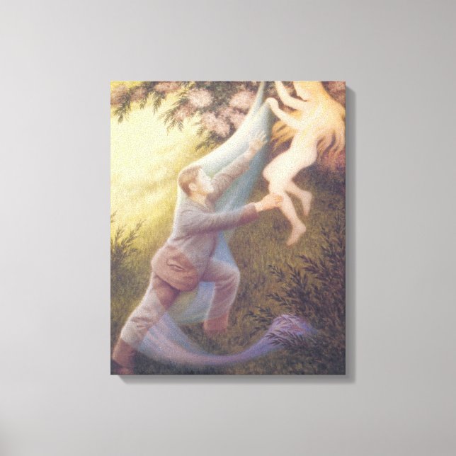 Fairy Dream (by Theodor Severin Kittelsen) Canvas Print (Front)