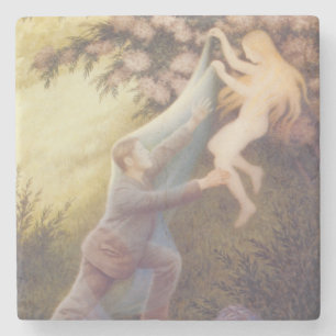 Fairy Dream (by Theodor Severin Kittelsen) Stone Coaster