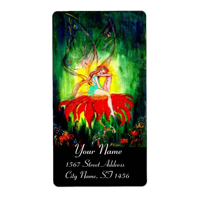 FAIRY DREAMING ON THE RED FLOWER (Front)