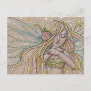 Fairy Dreams Drawing by Molly Harrison Postcard