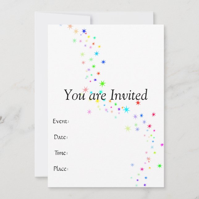 Fairy Dust Invitation (Front)
