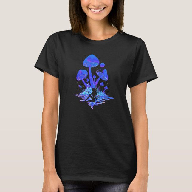 Fairy Dust Mushrooms Fairycore Goblincore Love Fae T-Shirt (Front)