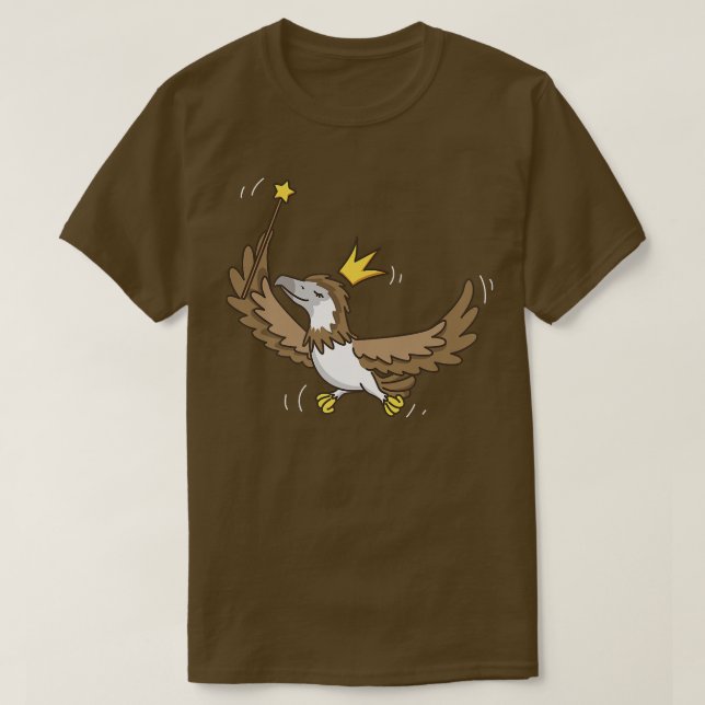 Fairy Eagle Wildlife Mystical Bird Eagle Fairy Lov T-Shirt (Design Front)