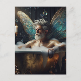 Fairy Elder in the Bubblebath Postcard