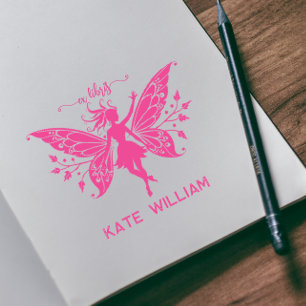 Fairy ex libris self-inking stamp