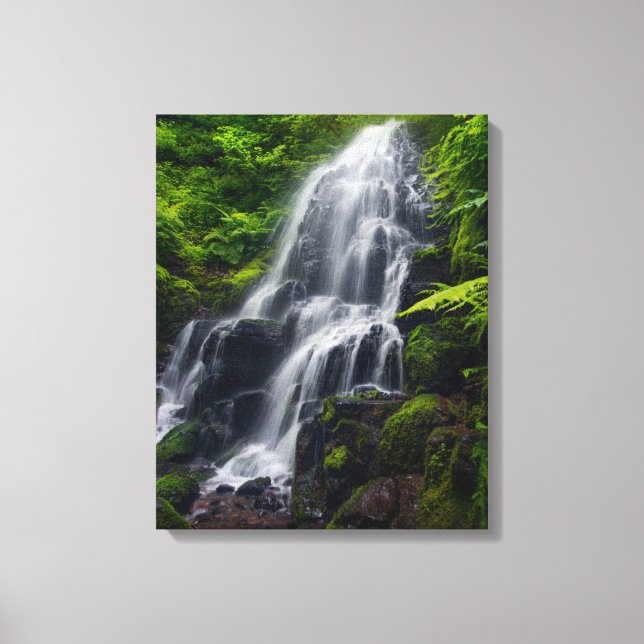 Fairy Falls | Colombia River Gorge Oregon. Canvas Print (Front)