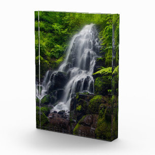 Fairy Falls Colombia River Gorge Oregon. Photo Block