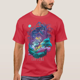 Fairy Fantasy Forest Mushroom Beautiful Nature Fun T-Shirt