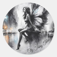 Fairy fantasy rainy night streets dream world