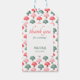 Fairy First Birthday Cute Colourful Mushroom Gift Tags