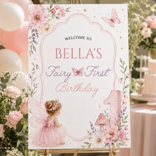 Fairy First Birthday | Enchanted Garden | Fairy Poster (Creator Uploaded)