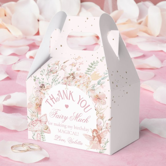 Fairy First Birthday Enchanted garden Whimsical Favour Box (Wedding)