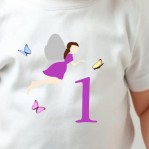Fairy First Birthday Girl Baby T-Shirt
