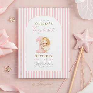 Fairy First Birthday Invitation
