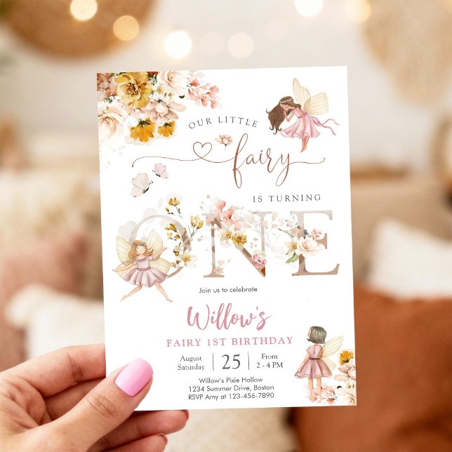 Fairy First Birthday Invitation (Creator Uploaded)